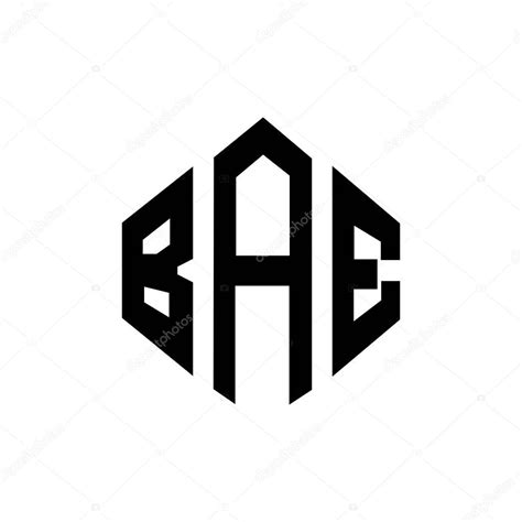 Diseño Del Logotipo De La Letra Bae Con Forma De Polígono Diseño De