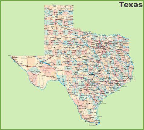 Map Of Texas Counties With Highways Secretmuseum