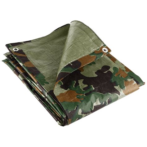 Waterproof 80gsm Army Camouflage Tarpaulin Multipurpose Cover