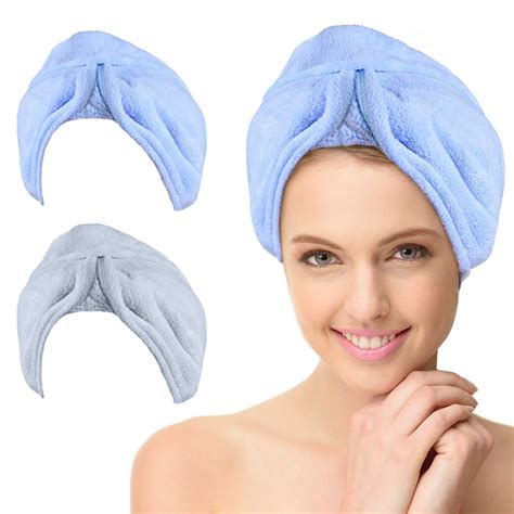 Buy Bathwe Ultra Plush Microfiber Hair Towel Wrap For Women 2 Pack