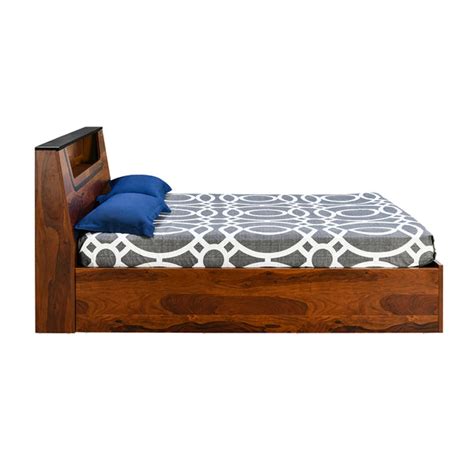Nilkamal Jesse Engineered Wood Queen Bed With Hydraulic Storage Wenge