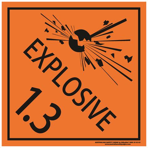Hazchem Signs Class 1 Explosive 13 Ebay