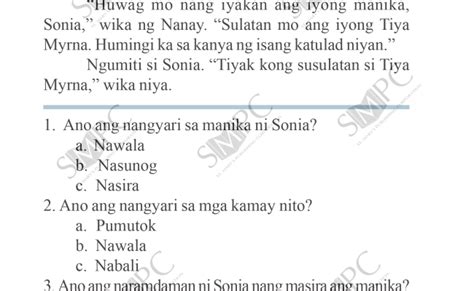 Pagsasanay Sa Pagbasa Ng Kwento Grade 3 Otosection