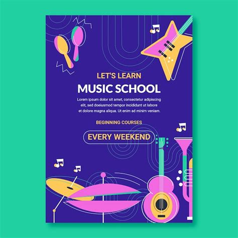 Music School Flyer Images Free Download On Freepik
