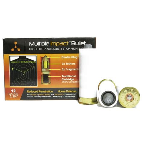 Multiple Impact Bullet 12 Ga 2 34 In Semi Lethal Stunner 5 Rds Lax