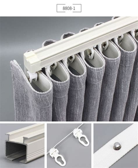 Ripple Fold Motorized Curtain Tracks S Fold Curtain Ripple Fold