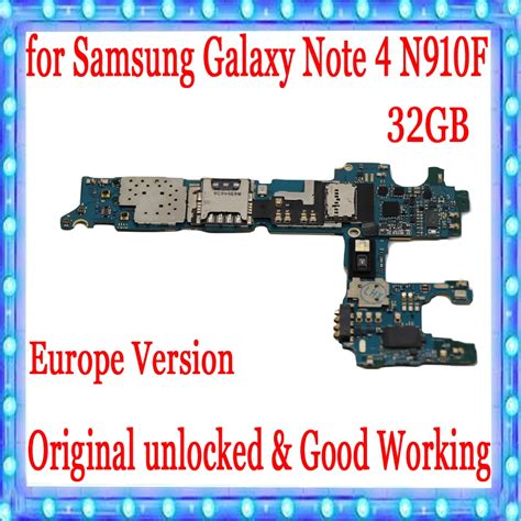 Carte M Re 32 Go Originale D Bloqu E Pour Samsung Note 4 Avec Puces
