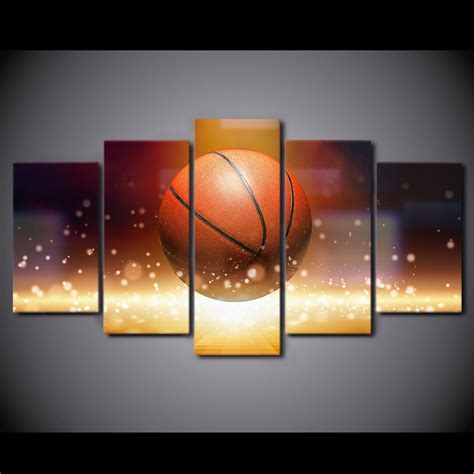 Basketball Wall Art Basketball Canvas Art Nba Wall Art Nba Etsy