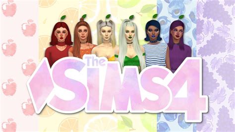 The Sims 4 Fruits Create A Sim Youtube