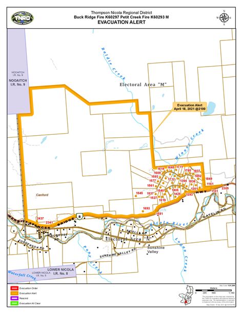 Merritt issued an evacuation alert on sunday evening, as the lytton creek wildfire creeps closer towards the town of almost 8,000 people. Evacuation Alert - Electoral Area 'M' (Beautiful Nicola ...