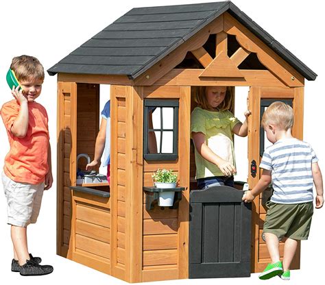 Backyard Discovery Sweetwater All Cedar Wooden Playhouse Wooden