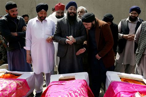 Bomb Disrupts Funeral For 25 Sikhs Killed In Afghan Capital The