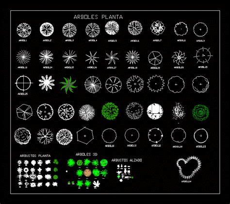 Shrubs Plants 2d Dwg Block For Autocad • Designs Cad