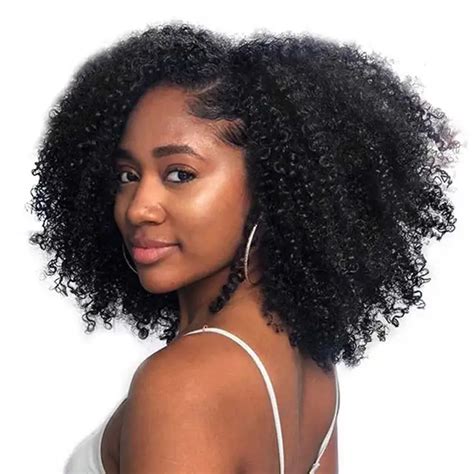 Mongolian Afro Kinky Curly Hair Weave 1 3 4 Bundles Deal 100 Curly