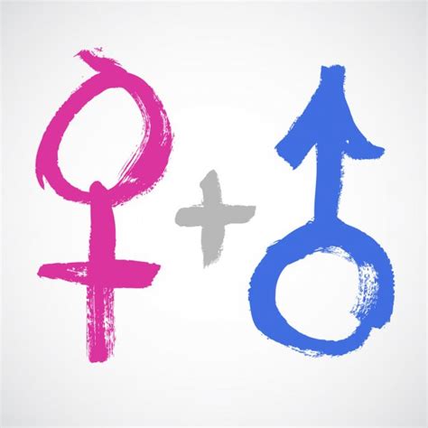 Sex Symbol Gender Man Woman Symbol Male Female Abstract Symbol Stock