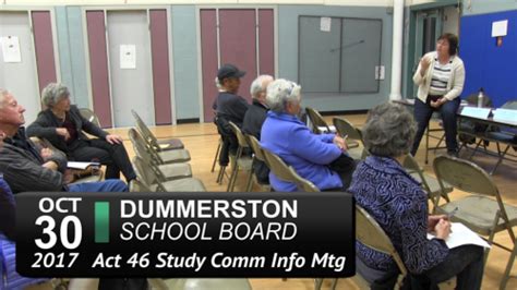 Dummerston School Bd Mtg 5917 Brattleboro Community Tv