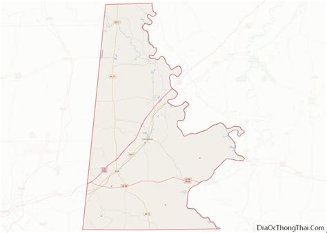 Map Of Sumter County Alabama