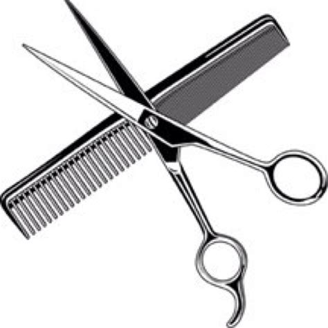 X Scissor And Comb Clip Art