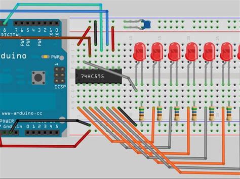 Arduino Workshop Shift Register 8 Bit Binary Counter Arduino Project Hub