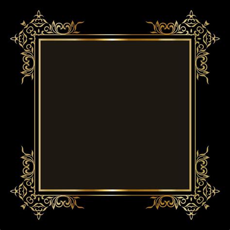 Elegant Background With Decorative Gold Border 1307926 Vector Art At