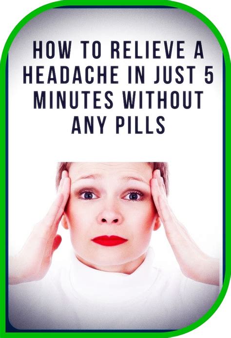 How To Relieve A Headache In Just 5 Minutes Without Any Pills How To
