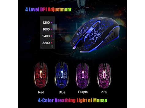 Flagpower Rgb Gaming Keyboard And Breathing Mouse Combo Adjutable