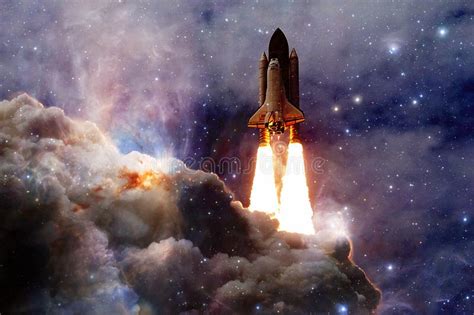 Space Shuttle Taking Off On A Mission Stock Image Image Of Launch