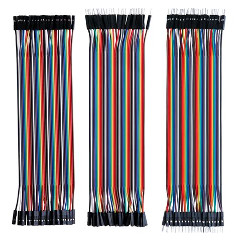 Elegoo Pcs Multicolored Dupont Wire Pin Male To Female Pin Male