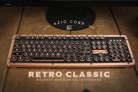 Azio Industry First Vintage Luxury Typewriter Inspired Mechanical