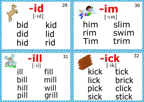 English For Kids Step By Step Phonics Cards Short I Sound