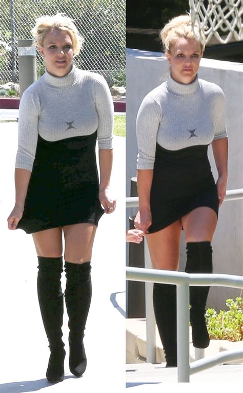 Wardrobe Malfunction Britney Spears Too Short Skirt E Online Uk