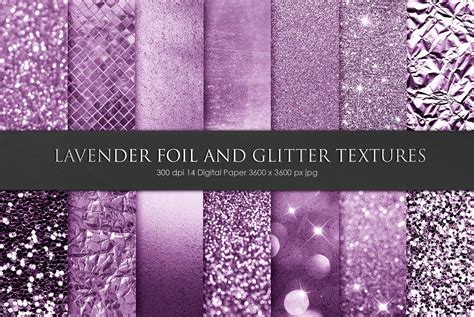 Purple Foil And Glitter Textures By Creative Paper On Creativemarket