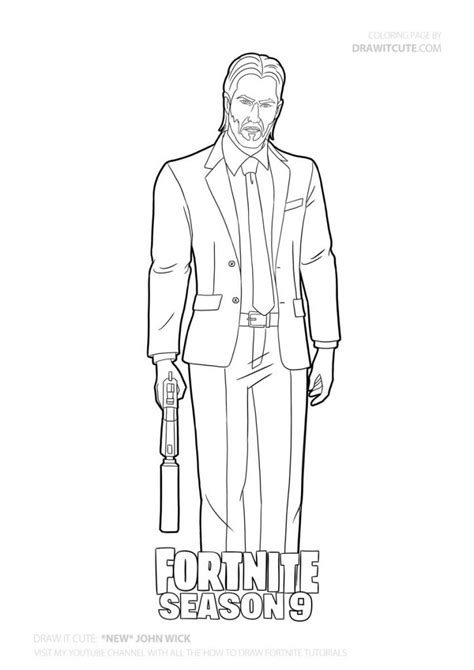 Jesus said, don't make my father's house a place for buying and selling. How to draw *NEW* John Wick | Fortnite season 9 - Draw it cute