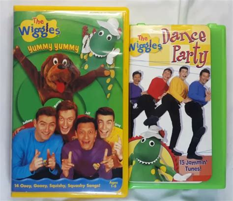 The Wiggles Yummy Yummy And The Wiggles Dance Party Vhs 1999 Vgc