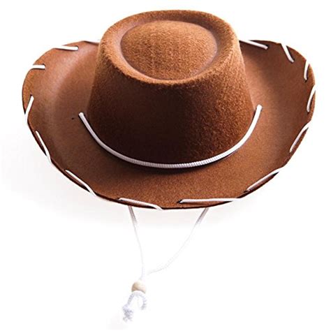 Childrens Brown Felt Cowboy Hat Shop Windy Pinwheel