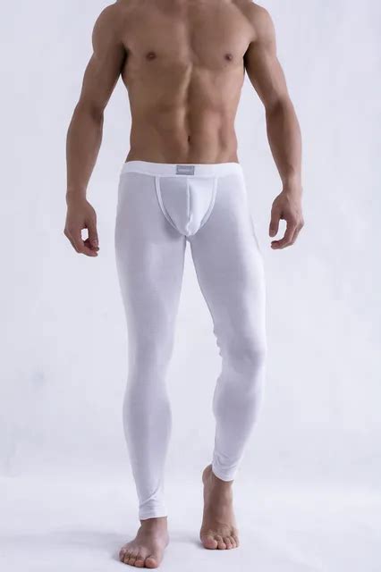 New Sexy Mens Underwear Ultra Thin Modal Fabric Autumn Pants Male Long