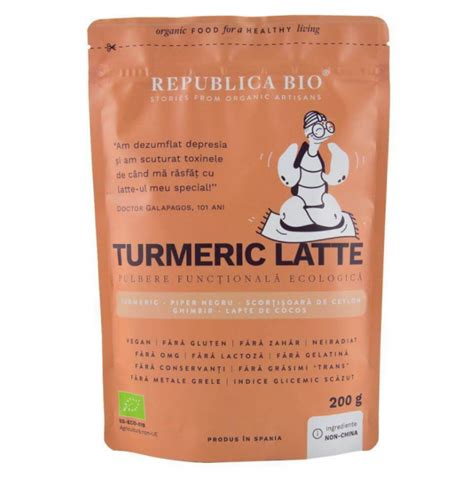 Republica Bio Turmeric Latte Pulbere Functionala Ecologica G