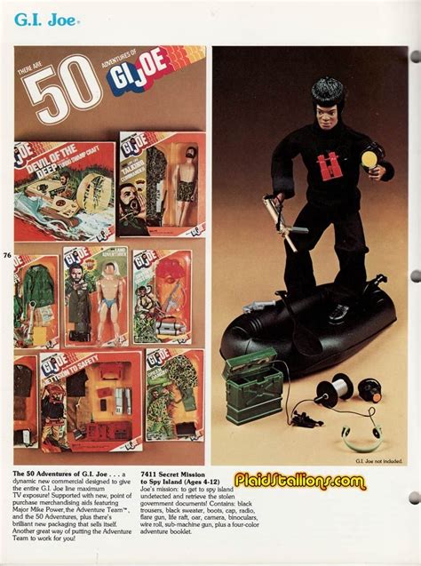 Hasbro 1975 Gi Joe Adventure Team Catalog Gi Joe American Patriot