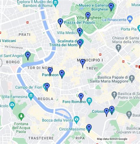 Roma Harta Turistica Harta