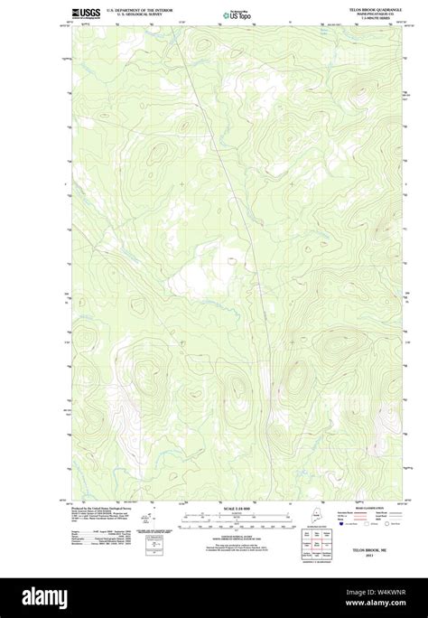 Maine Usgs Historical Map Telos Brook 20110906 Tm Restoration Stock