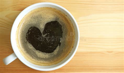 Heart Shape Coffee Foam Stock Photo Image Of Bean Aroma 12963204