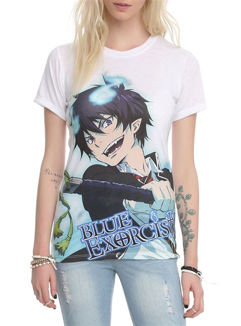 Blue Exorcist Rin Sublimation Girls Top Anime Shirt Blue Exorcist