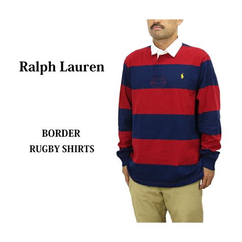 【楽天市場】ポロ ラルフローレン メンズ カスタムスリムフィット ボーダー 長袖 ラガーシャツ Polo Ralph Lauren Mens Rugby Shirt Custom Slim