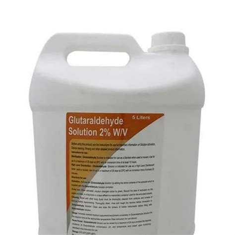 5 L Liquid Glutaraldehyde Solution 2 Wv C5h8o2 111 30 8 Rs 600