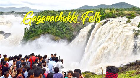 Gaganachukki Water Falls Shivanasamudra Mandya Karnataka Youtube
