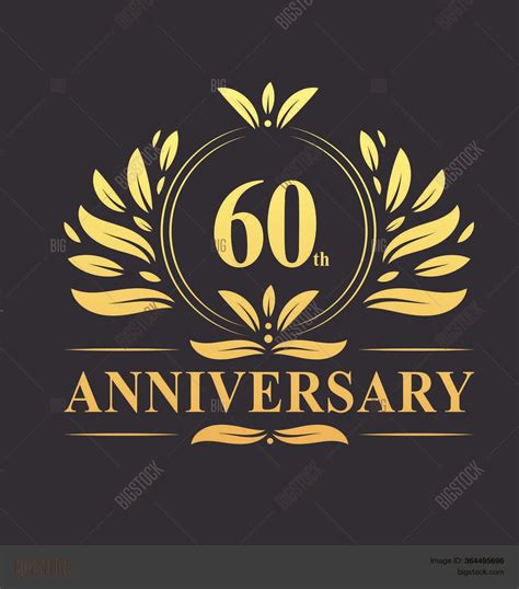 60th Anniversary Vector And Photo Free Trial Bigstock