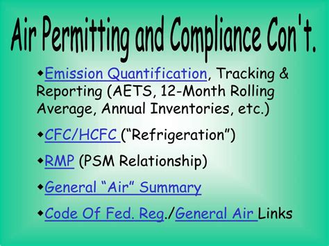 Ppt Air Permitting And Compliance Powerpoint Presentation Free