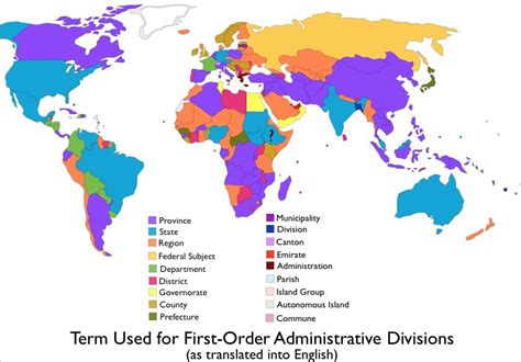 How Countries Are Subdivided Administrative Division Map China Map