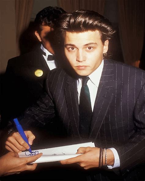Young Johnny Depp Actors Paint By Numbers Num Paint Kit