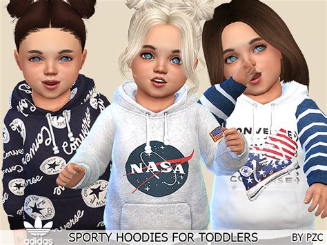 Pinkzombiecupcakes Sporty Hoodies For Toddlers Sims 4 Mods Clothes